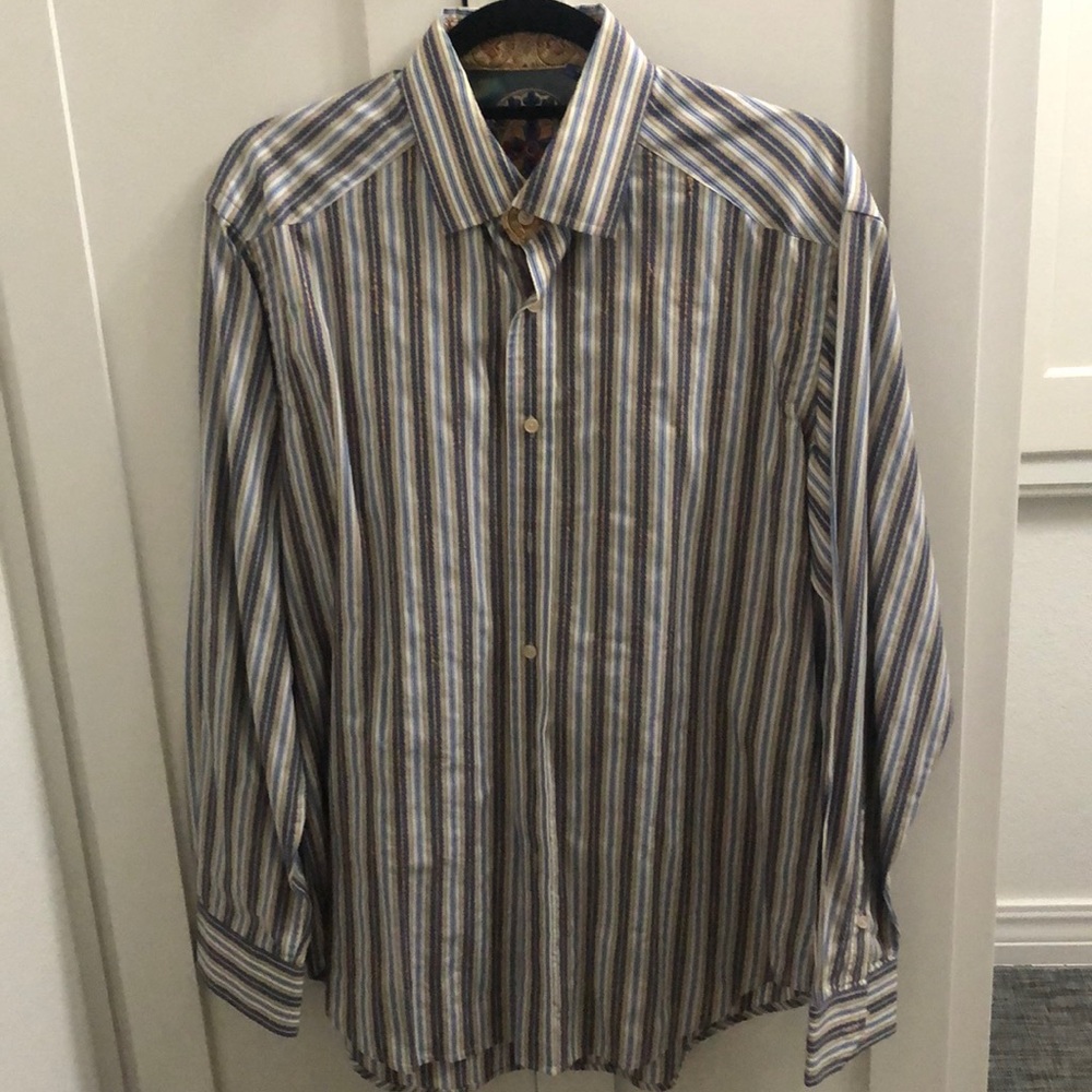 Men’s Robert Graham striped shirt